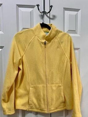 Women’s Full-Zip Fleece Jacket - Pale Yellow